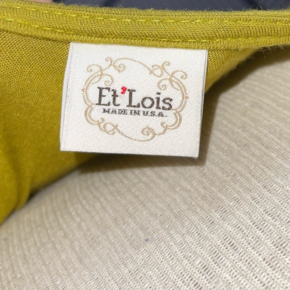 Et Lois mustard yellow long sleeve top for women. In perfect condition. Size XL - Picture 7 of 7